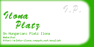 ilona platz business card